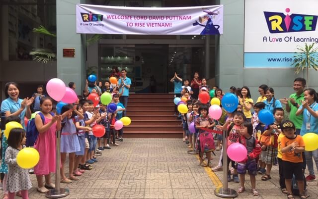 David Puttnam at The Rise School in Ho Chi Minh City